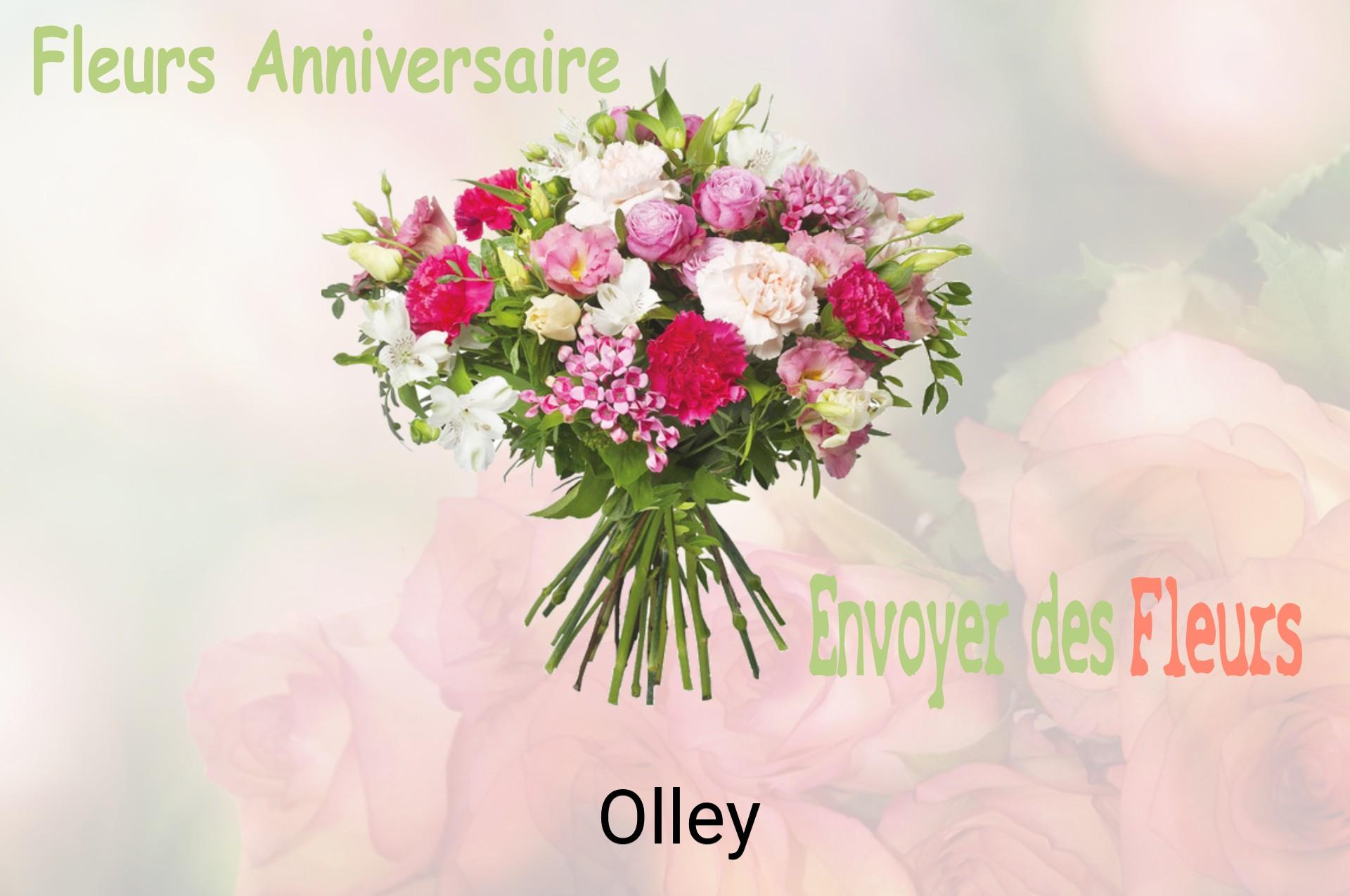 Bouquet de fleurs d’anniversaire livré à Olley
